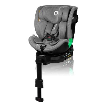Lionelo - Automobilio sėdynė su baze swivel HARMONY i-Dydis 40-150 cm pilka