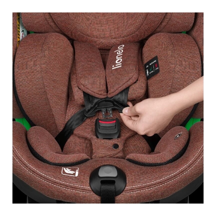 Lionelo - Automobilio sėdynė su baze swivel HARMONY i-Dydis 40-150 cm plyta
