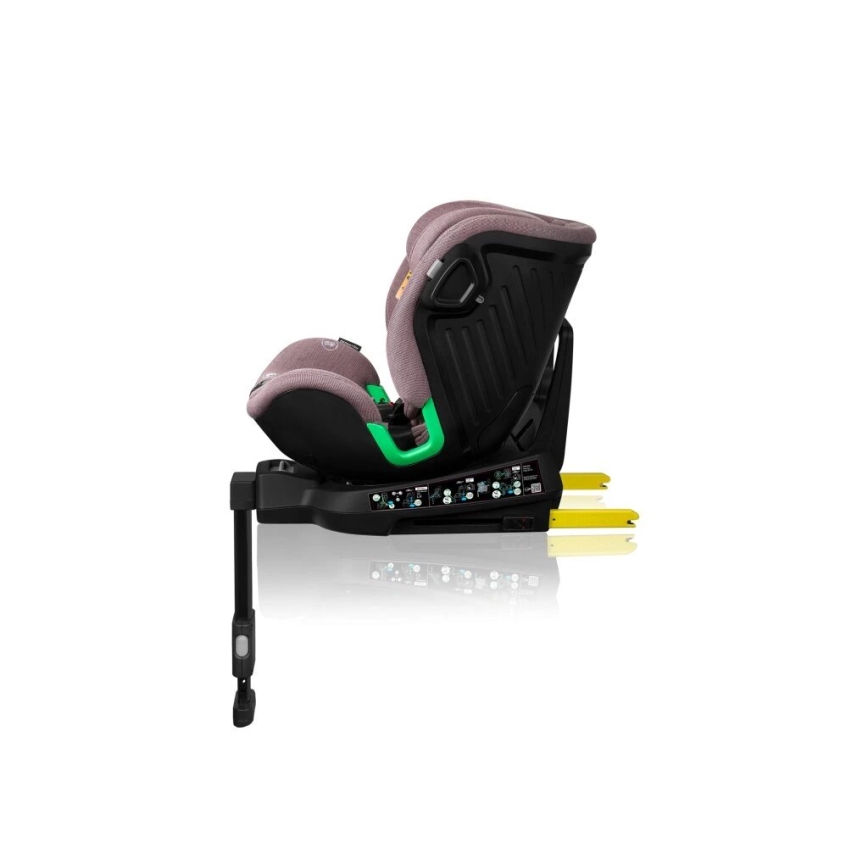 Lionelo - Automobilio sėdynė su baze swivel HARMONY i-Dydis 40-150 cm rausva