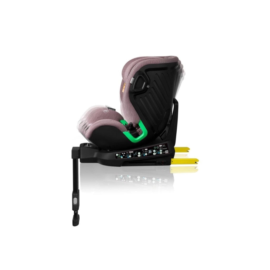 Lionelo - Automobilio sėdynė su baze swivel HARMONY i-Dydis 40-150 cm rausva