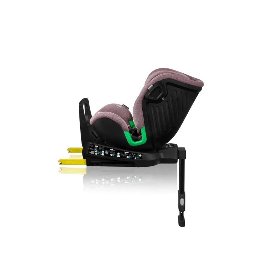 Lionelo - Automobilio sėdynė su baze swivel HARMONY i-Dydis 40-150 cm rausva