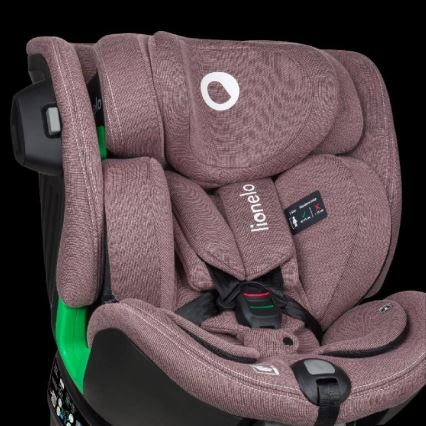 Lionelo - Automobilio sėdynė su baze swivel HARMONY i-Dydis 40-150 cm rausva