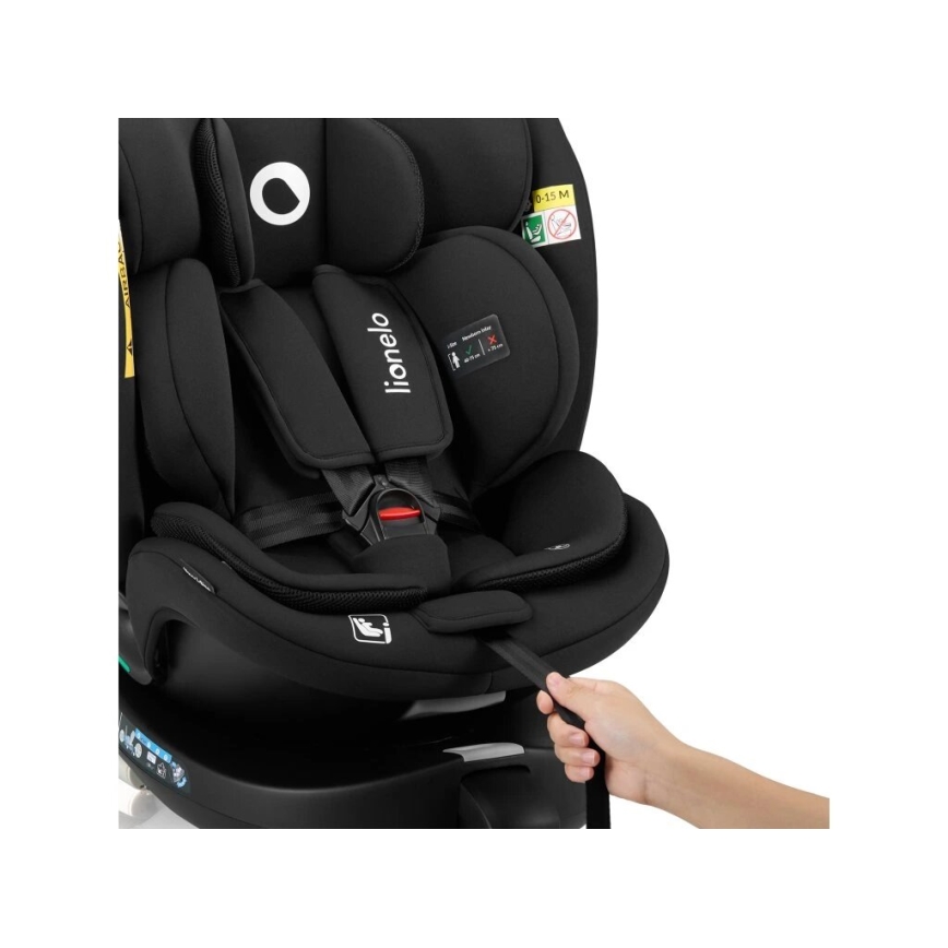 Lionelo - Automobilio sėdynė su baze swivel NAVY i-Dydis 40-150 cm juoda