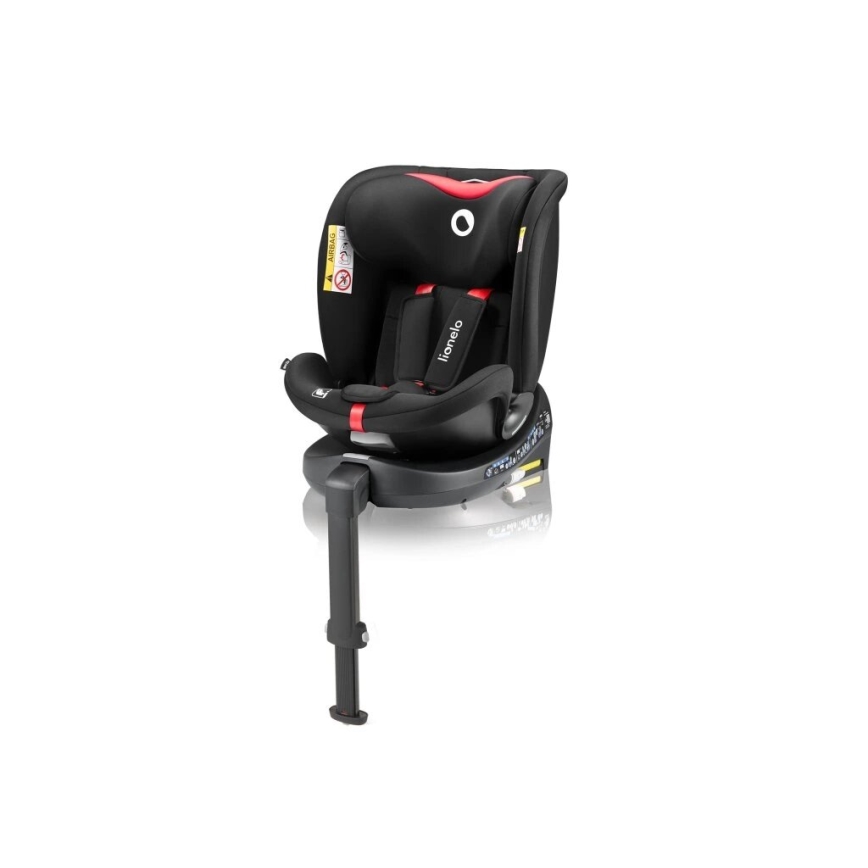 Lionelo - Automobilio sėdynė su baze swivel NAVY i-Dydis 40-150 cm juoda/raudona