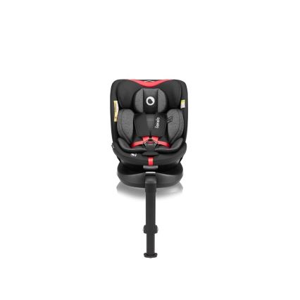 Lionelo - Automobilio sėdynė su baze swivel NAVY i-Dydis 40-150 cm juoda/raudona
