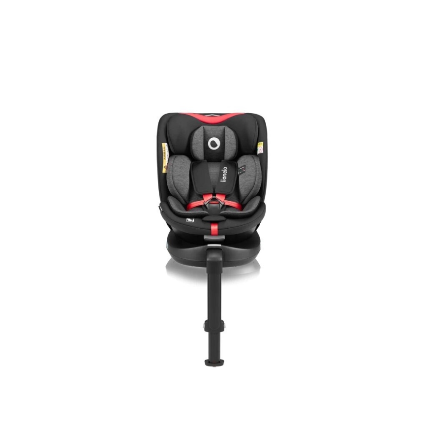 Lionelo - Automobilio sėdynė su baze swivel NAVY i-Dydis 40-150 cm juoda/raudona