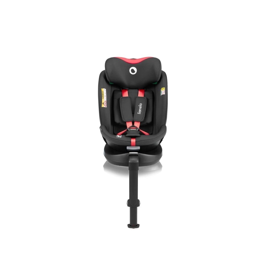 Lionelo - Automobilio sėdynė su baze swivel NAVY i-Dydis 40-150 cm juoda/raudona