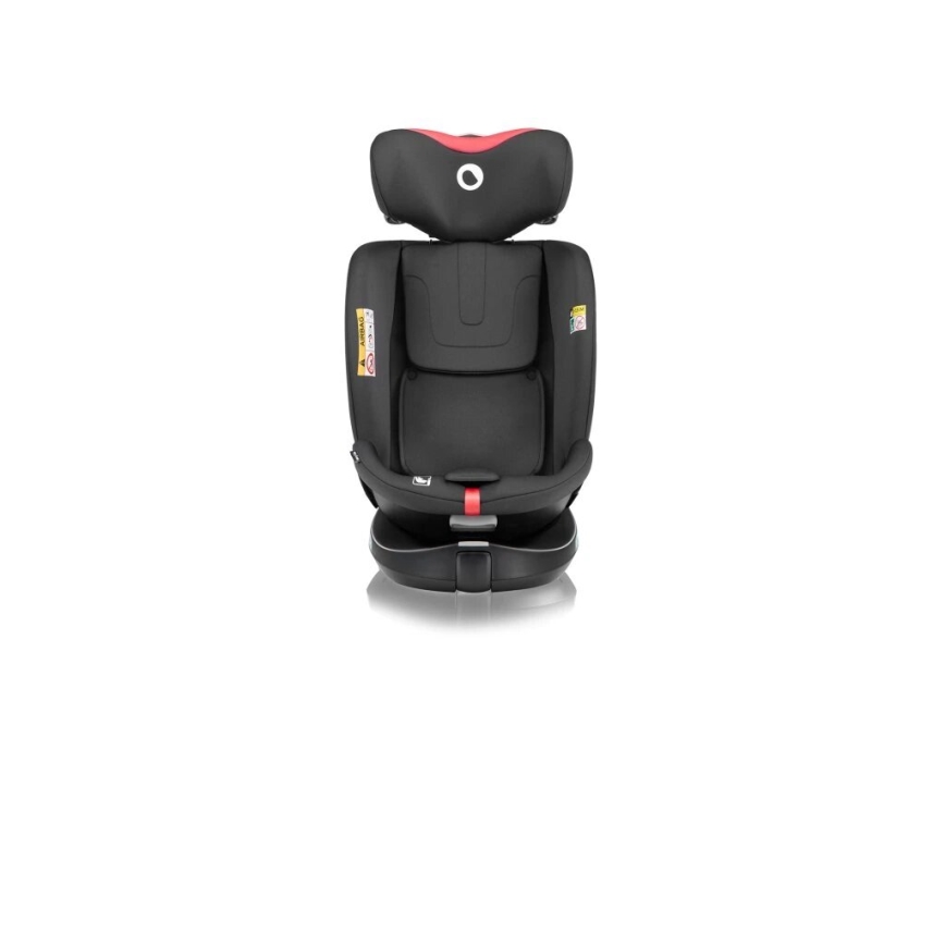 Lionelo - Automobilio sėdynė su baze swivel NAVY i-Dydis 40-150 cm juoda/raudona