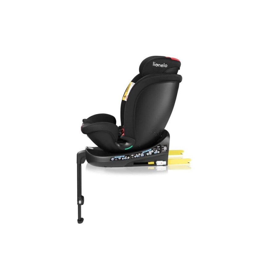 Lionelo - Automobilio sėdynė su baze swivel NAVY i-Dydis 40-150 cm juoda/raudona