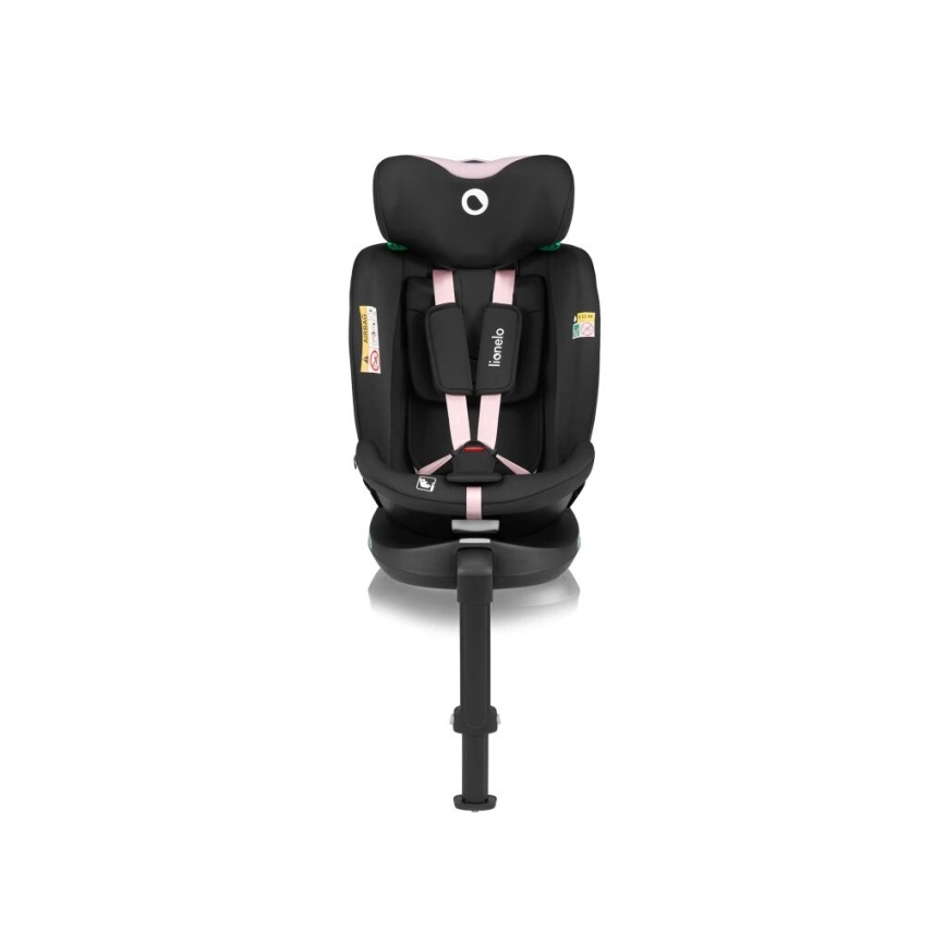 Lionelo - Automobilio sėdynė su baze swivel NAVY i-Dydis 40-150 cm juoda/rausva