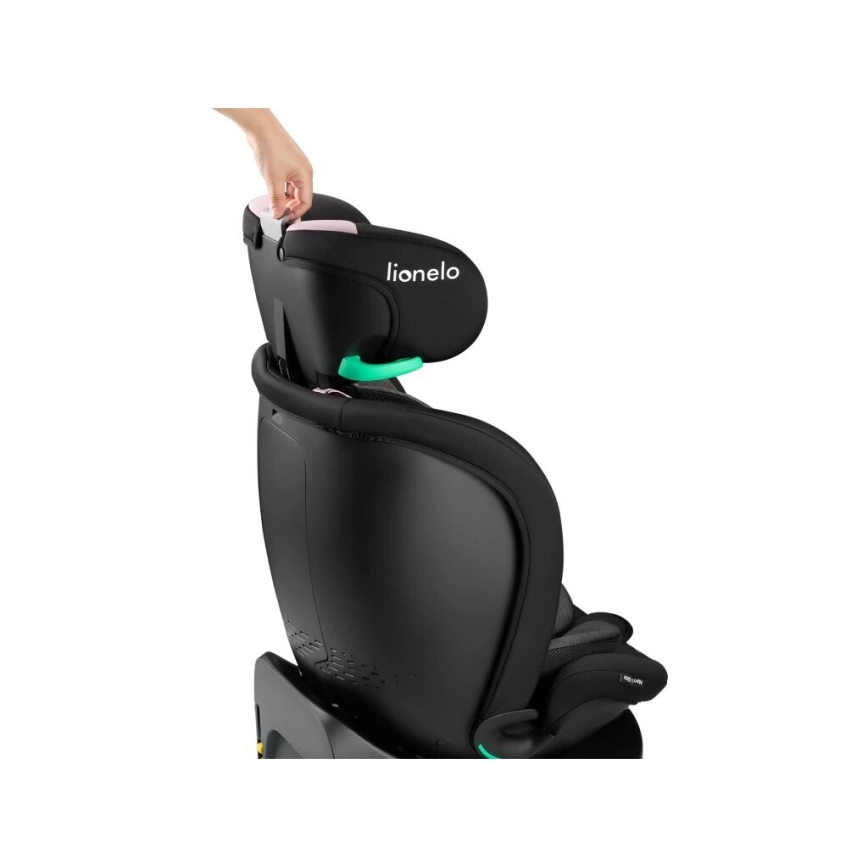 Lionelo - Automobilio sėdynė su baze swivel NAVY i-Dydis 40-150 cm juoda/rausva