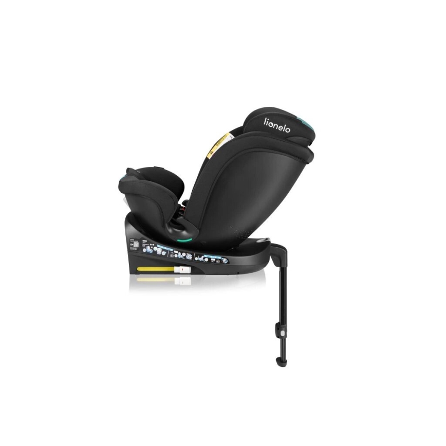 Lionelo - Automobilio sėdynė su baze swivel NAVY i-Dydis 40-150 cm juoda/turkis
