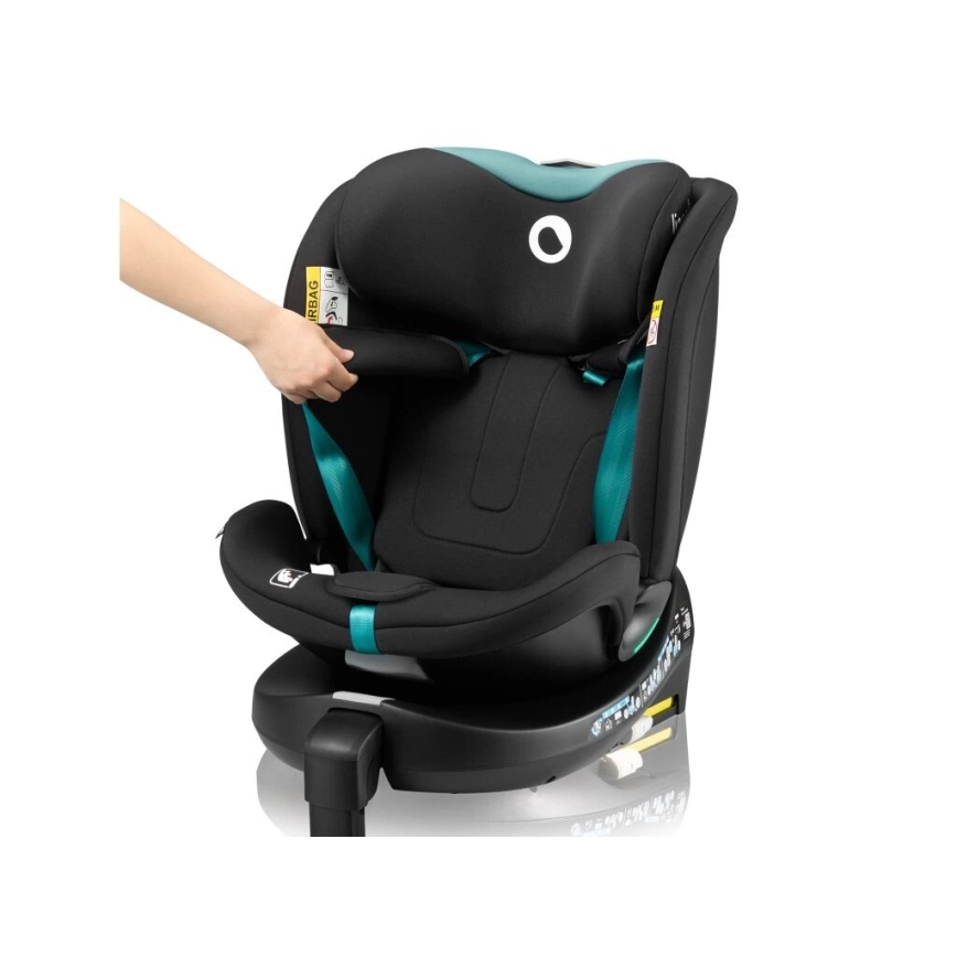 Lionelo - Automobilio sėdynė su baze swivel NAVY i-Dydis 40-150 cm juoda/turkis