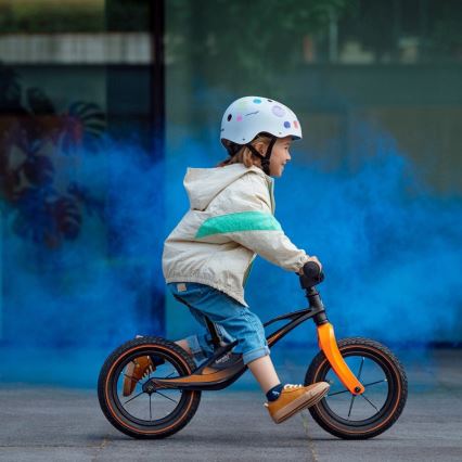 Lionelo - Balansinis dviratis BART AIR juodas/oranžinis