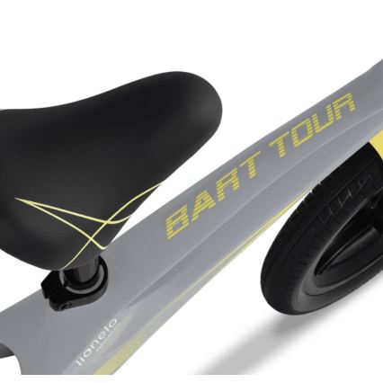 Lionelo - Balansinis dviratukas BART TOUR pilka/geltona