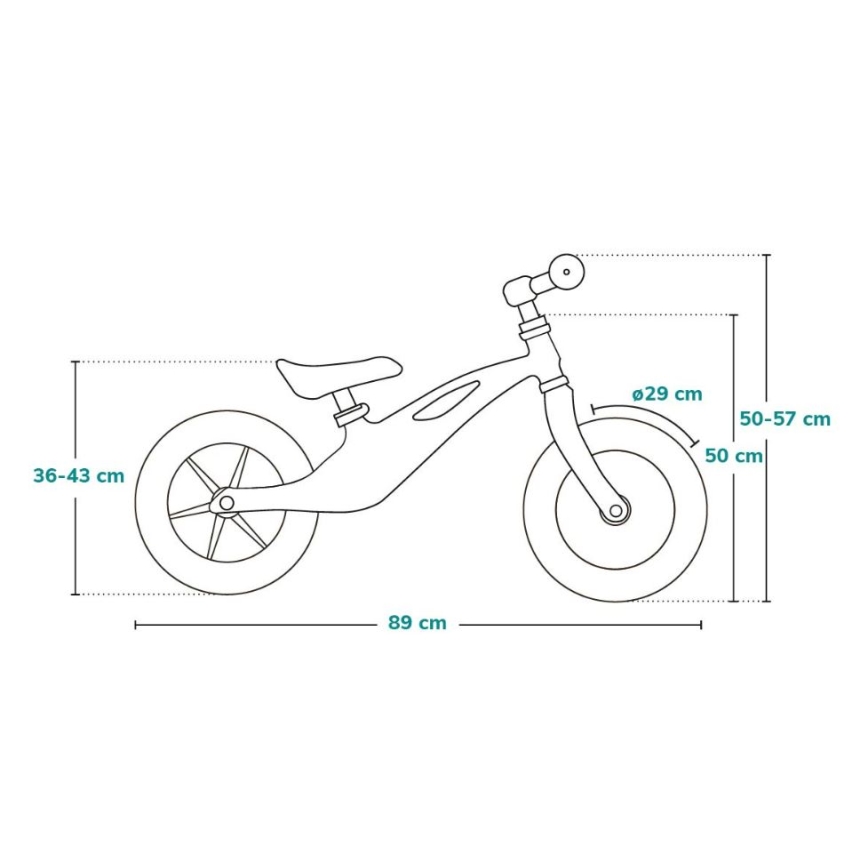 Lionelo - Balansinis dviratukas BART TOUR pilka/geltona