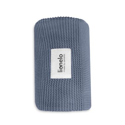 Lionelo - bambukinė antklodė 75x100 cm, mėlyna