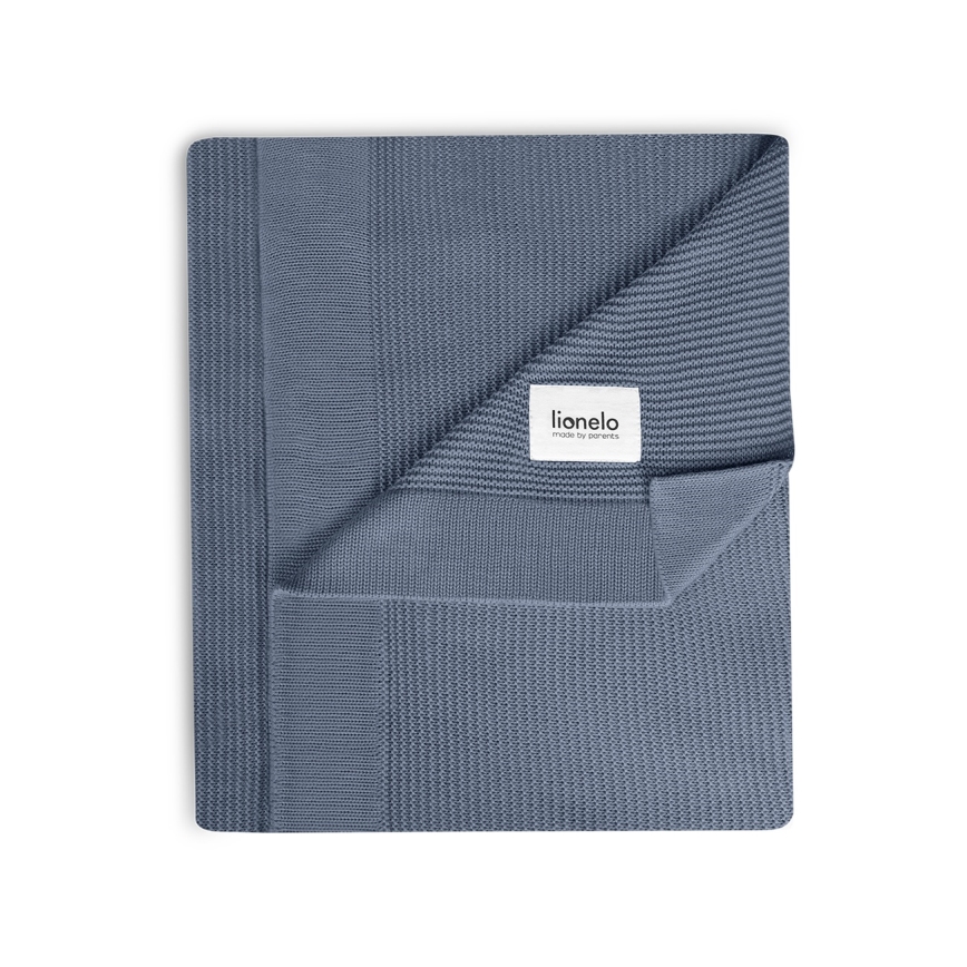 Lionelo - Bambukinė antklodė BAMBOO BLANKET 75x100 cm Mėlyna
