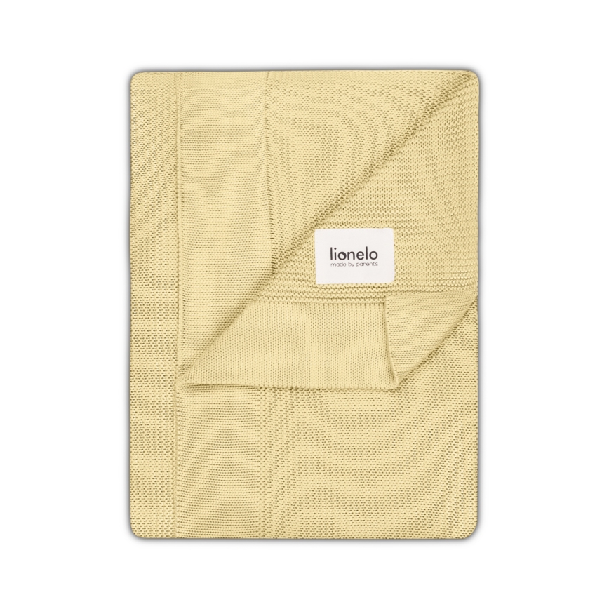 Lionelo - bambuko antklodė BAMBOO BLANKET 75x100 cm citrininė geltona