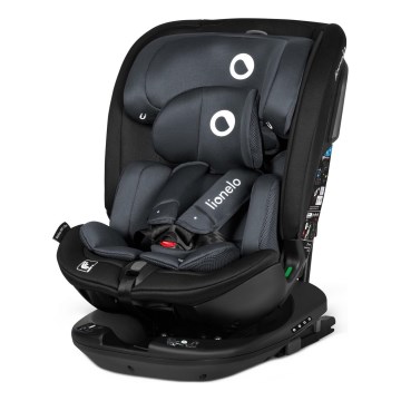 Lionelo - BASTIAAN i-Size 40-150 cm pasukama automobilinė kėdutė su baze, Pilkas akmuo