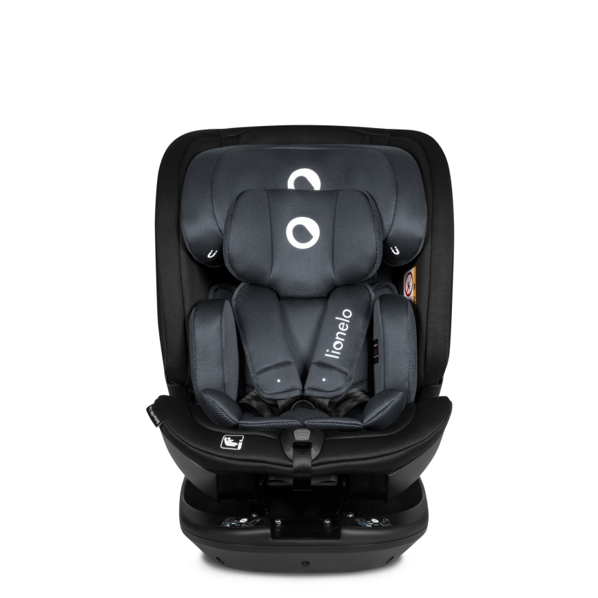 Lionelo - BASTIAAN i-Size 40-150 cm pasukama automobilinė kėdutė su baze, Pilkas akmuo