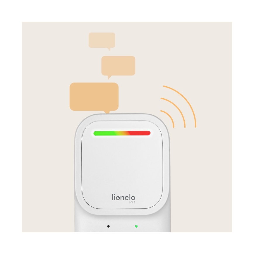 Lionelo - Belaidė įkraunama kūdikio garso stebėjimo priemonė BABYLINE 2.2 5V