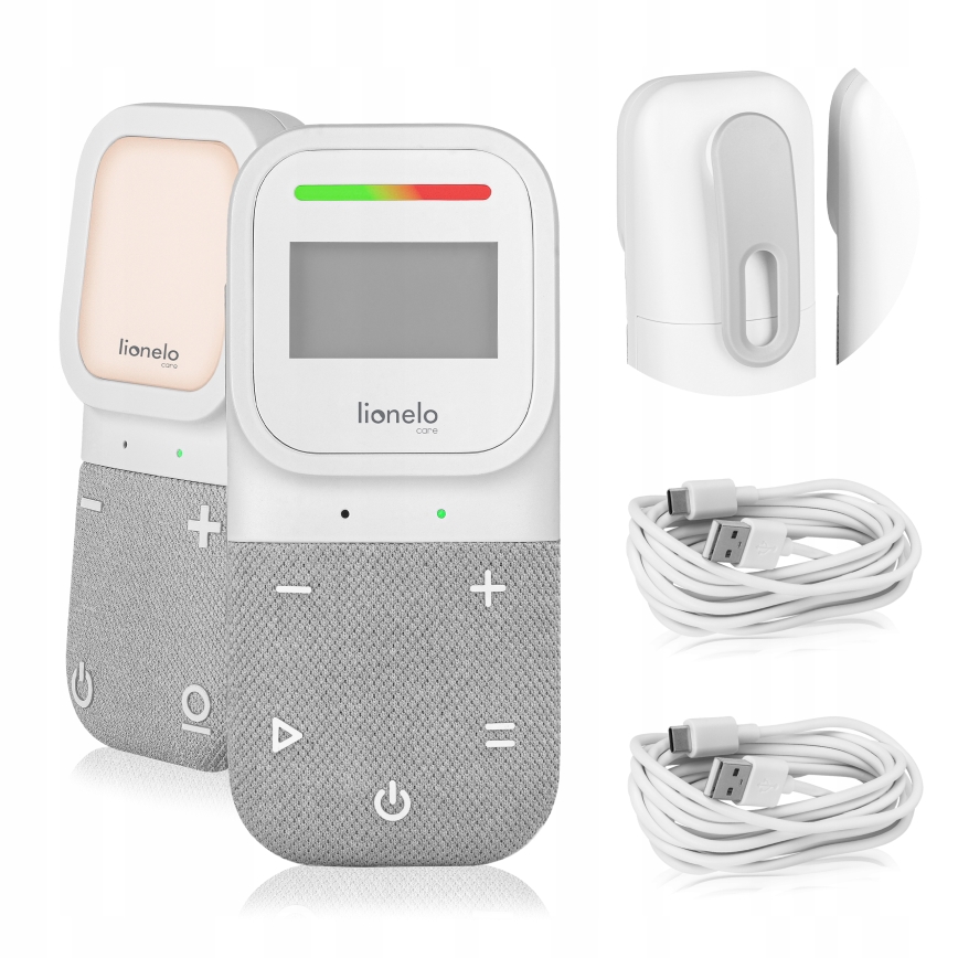 Lionelo - Belaidė įkraunama kūdikių garso stebėjimo priemonė BABYLINE 2.3 5V