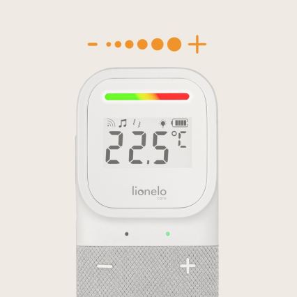 Lionelo - Belaidė įkraunama kūdikių garso stebėjimo priemonė BABYLINE 2.3 5V