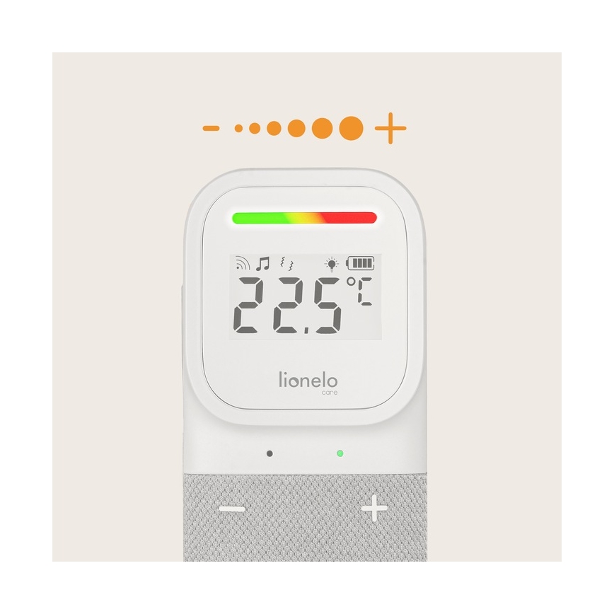 Lionelo - Belaidė įkraunama kūdikių garso stebėjimo priemonė BABYLINE 2.3 5V