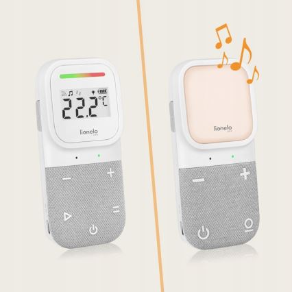 Lionelo - Belaidė įkraunama kūdikių garso stebėjimo priemonė BABYLINE 2.3 5V