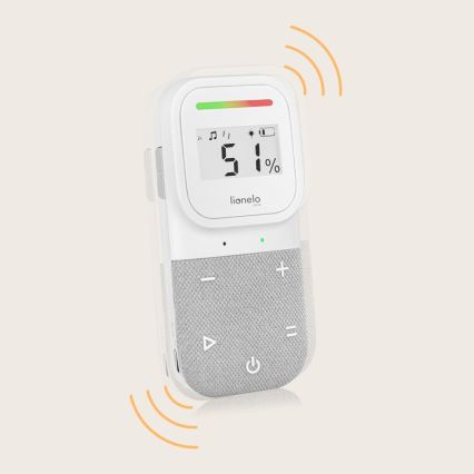Lionelo - Belaidė įkraunama kūdikių garso stebėjimo priemonė BABYLINE 2.3 5V