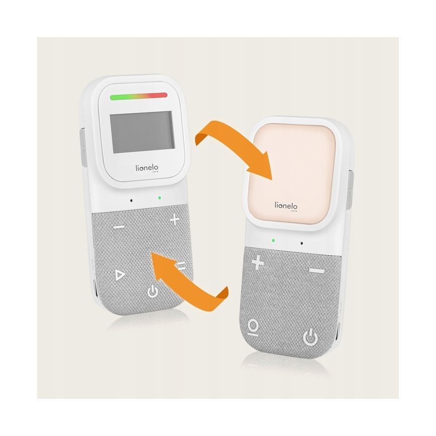 Lionelo - Belaidė įkrovimo vaikų audio stebėjimo sistema BABYLINE 2.3 5V