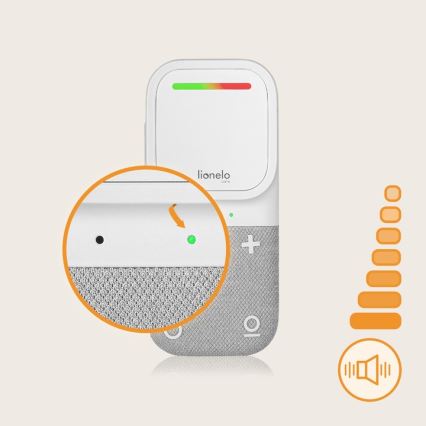 Lionelo - Belaidis įkraunamas garso kūdikių monitorius BABYLINE 2.2 5V