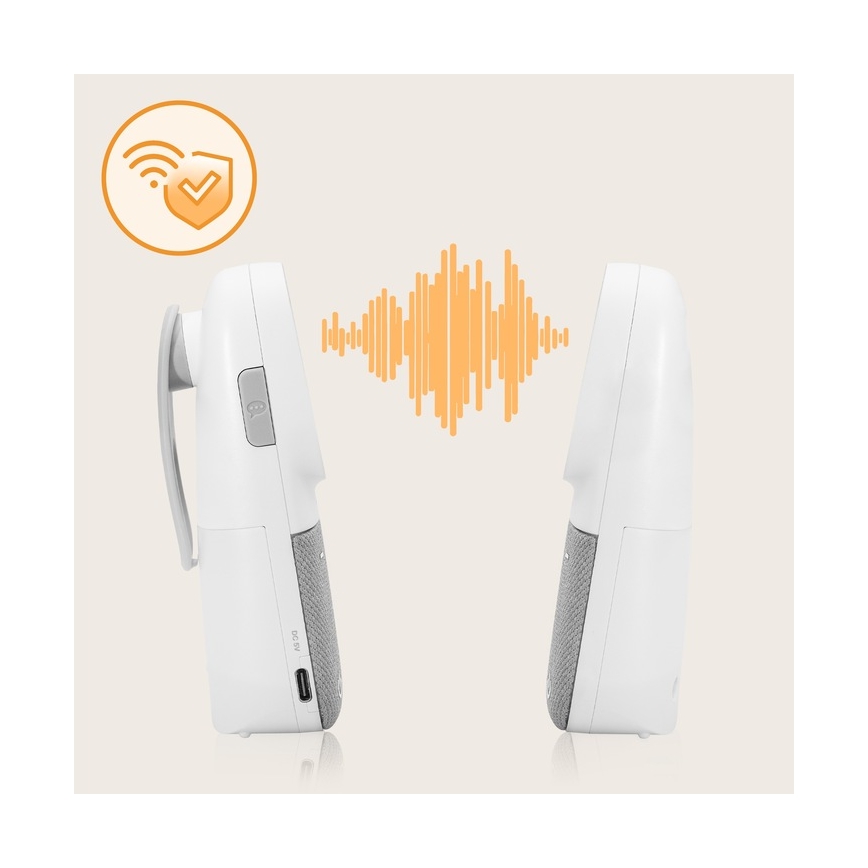 Lionelo - Belaidis įkraunamas garso kūdikių monitorius BABYLINE 2.3 5V