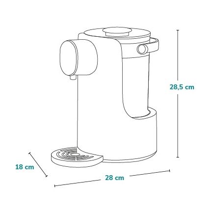Lionelo - Buteliukų šildytuvas BABYPRESTO 1000W/230V baltas