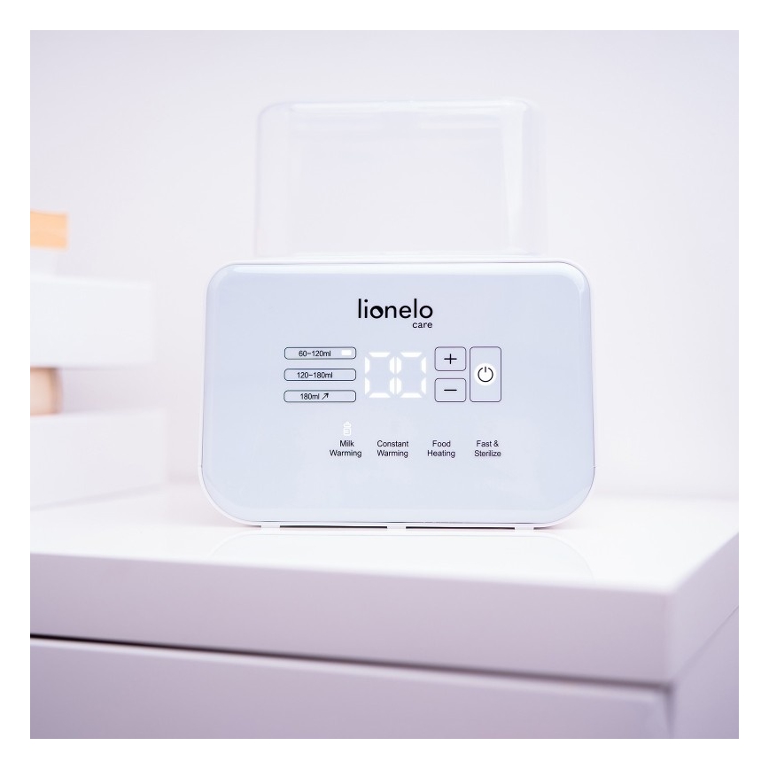 Lionelo - Buteliukų šildytuvas THERMUP DOUBLE 250W/230V baltas
