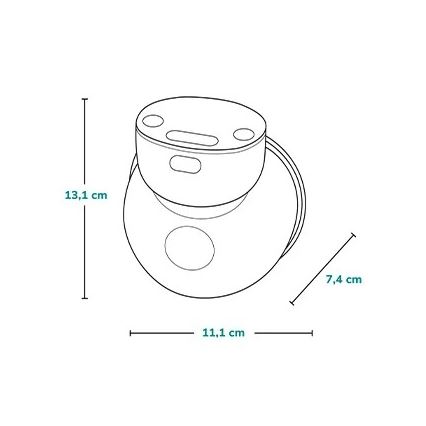 Lionelo - Elektrinė įkraunama krūties pompa FIDI FREE SIMPLE 5V 1000 mAh 180 ml