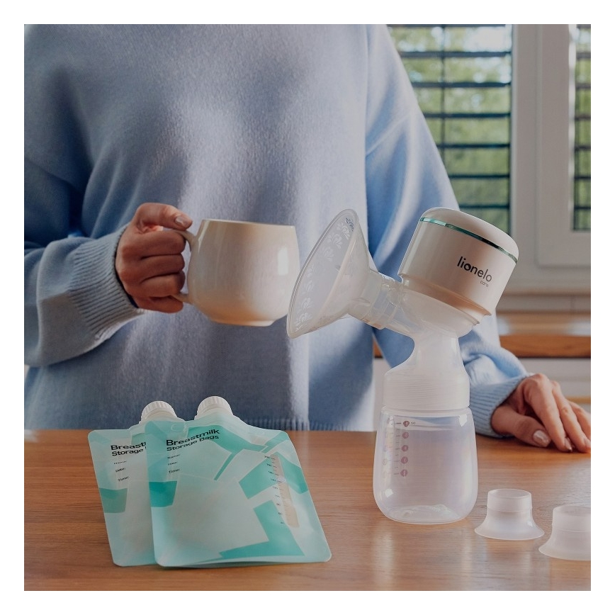 Lionelo - Įkraunama elektrinė pientraukė FIDI PLUS 5V 1200 mAh 180 ml