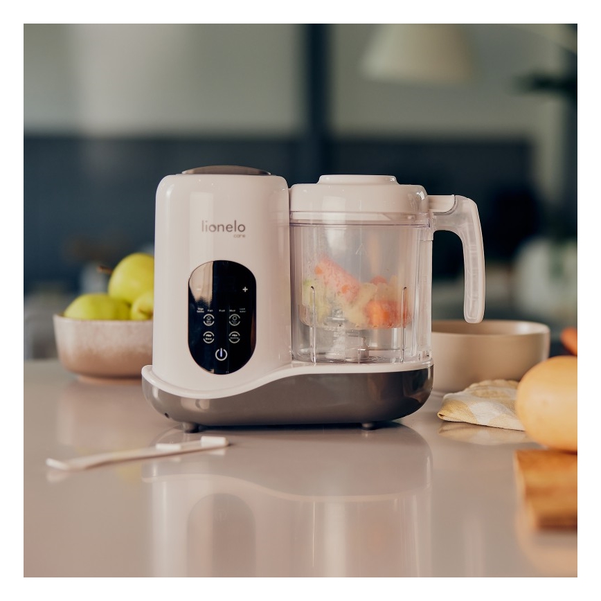Lionelo - Garinė viryklė 5in1 BABYMENU 110W/230V balta/pilka