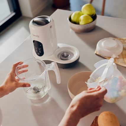 Lionelo - Garinė viryklė 5in1 BABYMENU 110W/230V balta/pilka