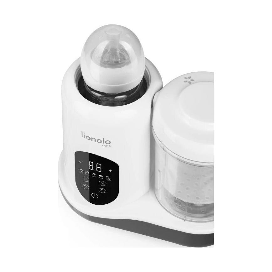 Lionelo - Garinė viryklė 5in1 BABYMENU 110W/230V balta/pilka