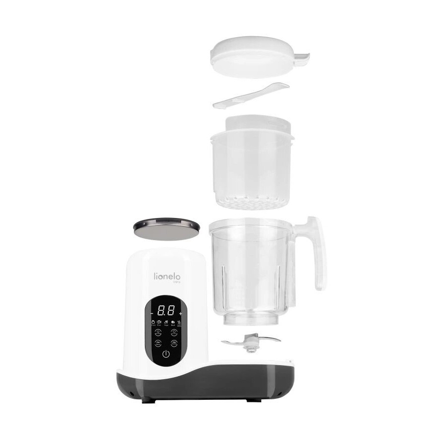 Lionelo - Garinė viryklė 5in1 BABYMENU 110W/230V balta/pilka