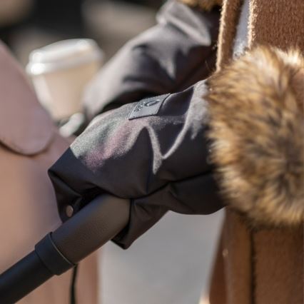 Lionelo – HANDMUFF rankų šildytuvai vežimėliui, juodi