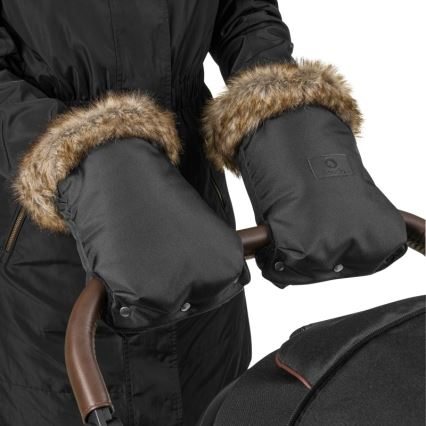 Lionelo – HANDMUFF rankų šildytuvai vežimėliui, juodi