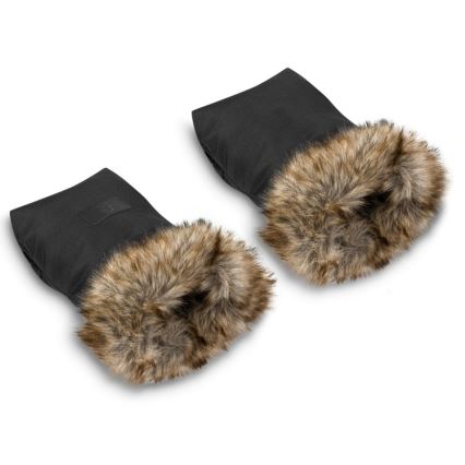 Lionelo – HANDMUFF rankų šildytuvai vežimėliui, juodi