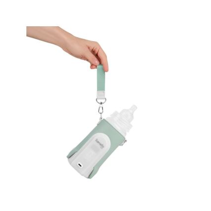 Lionelo - Įkraunamas buteliuko šildytuvas THERMUP GO EVO 18W/5V žalia/balta