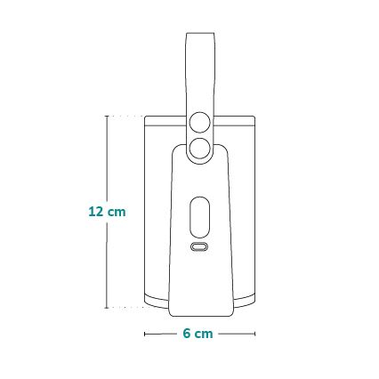 Lionelo - Įkraunamas buteliuko šildytuvas THERMUP GO PLUS 10W/5V mėlyna/pilka