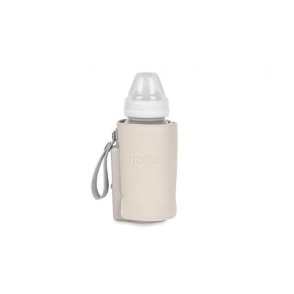 Lionelo - Įkraunamas buteliuko šildytuvas THERMUP GO PLUS 10W/5V smėlio spalva