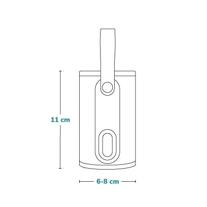 Lionelo - Įkraunamas buteliukų šildytuvas THERMUP GO 18W/5V pilka-sidabrinė