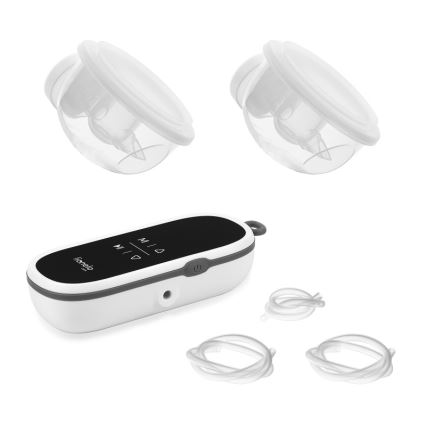 Lionelo - Elektrinė įkraunama dviguba krūtų pieno siurbimo pompa TWEE FREE 5V 1500 mAh 150 ml